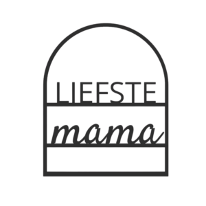 Quote in boog - “Liefste mama”