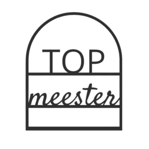 Quote in boog - “Top meester”